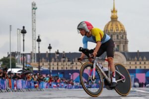Remco Evenepoel flies to Olympic time trial gold medal