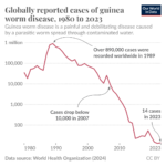 Through sustained effort, we are close to eradicating guinea worm disease