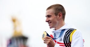 Belgium’s Remco Evenepoel navigates wet streets of Paris to capture Olympic gold medal in men’s individual time trial