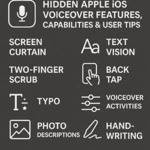 Hidden Apple iOS VoiceOver Features, Capabilities & User Tips